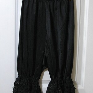 1960s Vintage Black Pantalettes or Bloomers With Lace Trimmed Legs ...