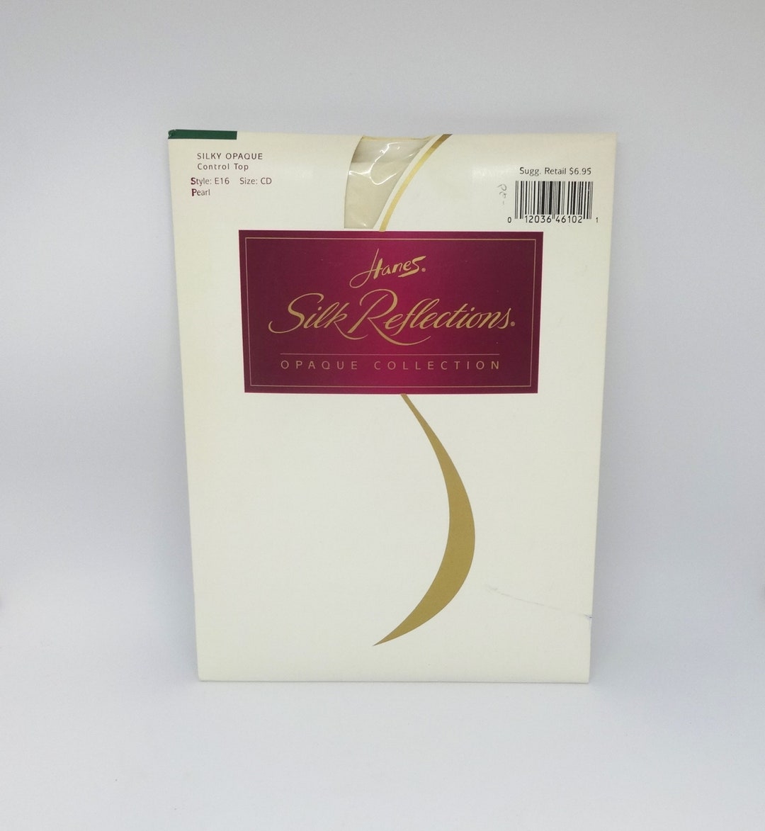 1996 Hanes Silk Reflections Pantyhose Stockings in Pearl Size - Etsy