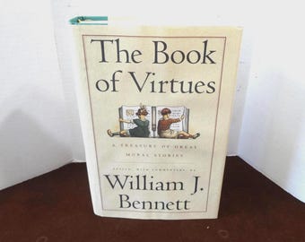 Vintage Hardcover 'the Book of Virtues' – 1993 Moral Stories