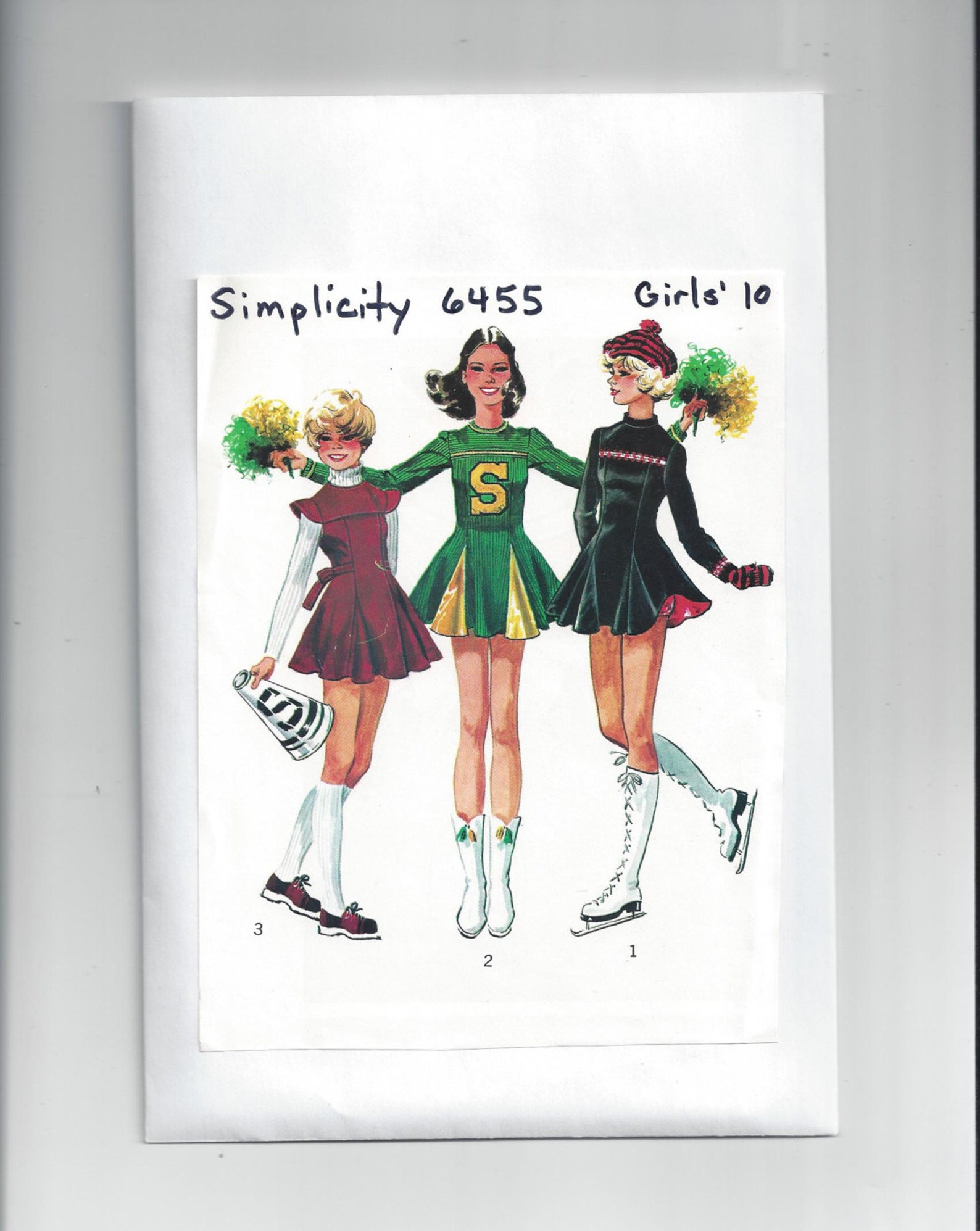 Simplicity 6455 Pattern for Girls' Cheerleader or Etsy