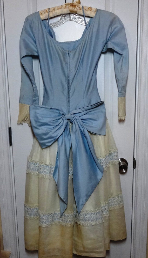 1950s Dress, Original Taffy's of California Blue … - image 2