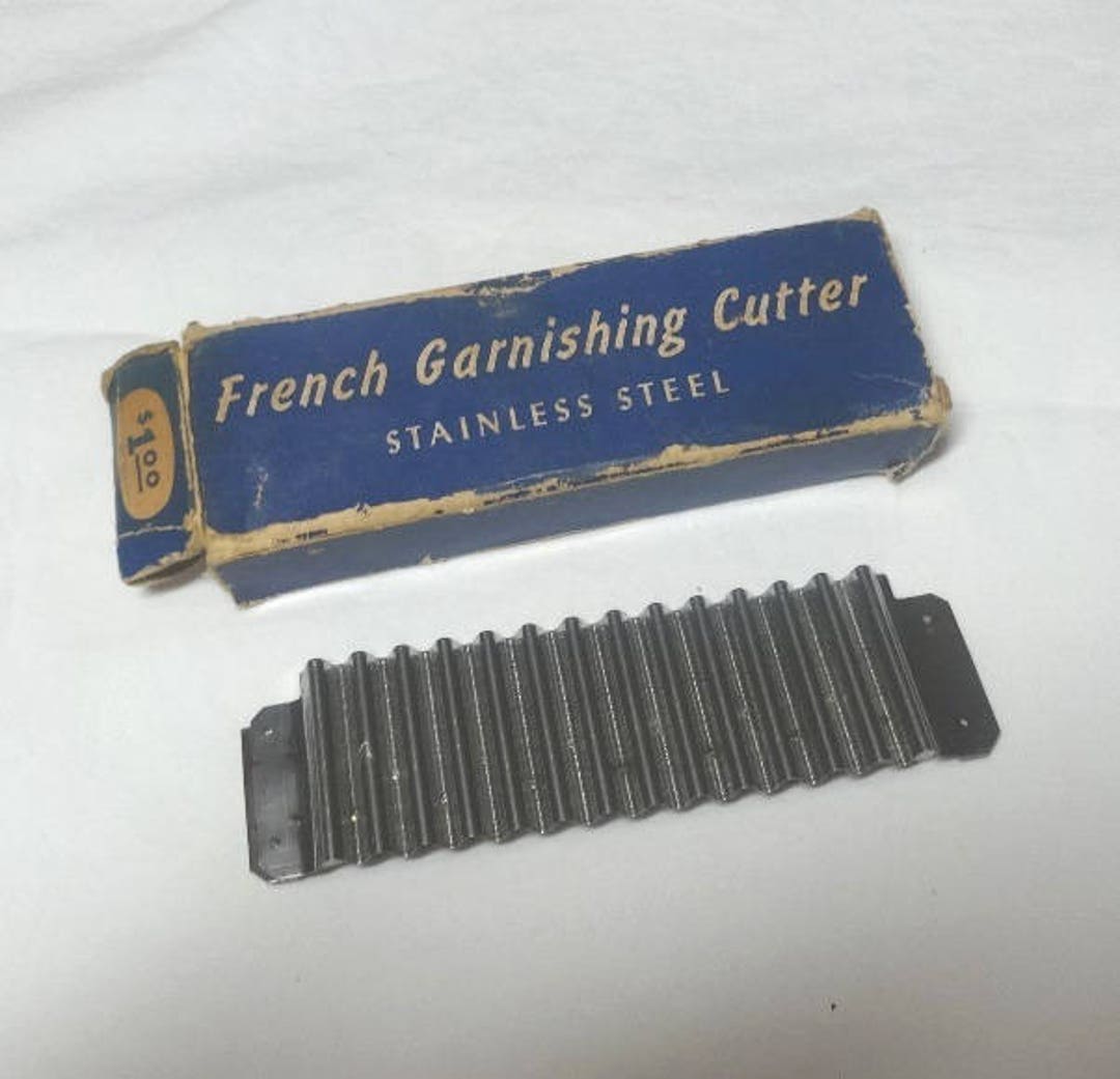 1950s Stainless Steel French Garnishing Cutter With Box, Working
