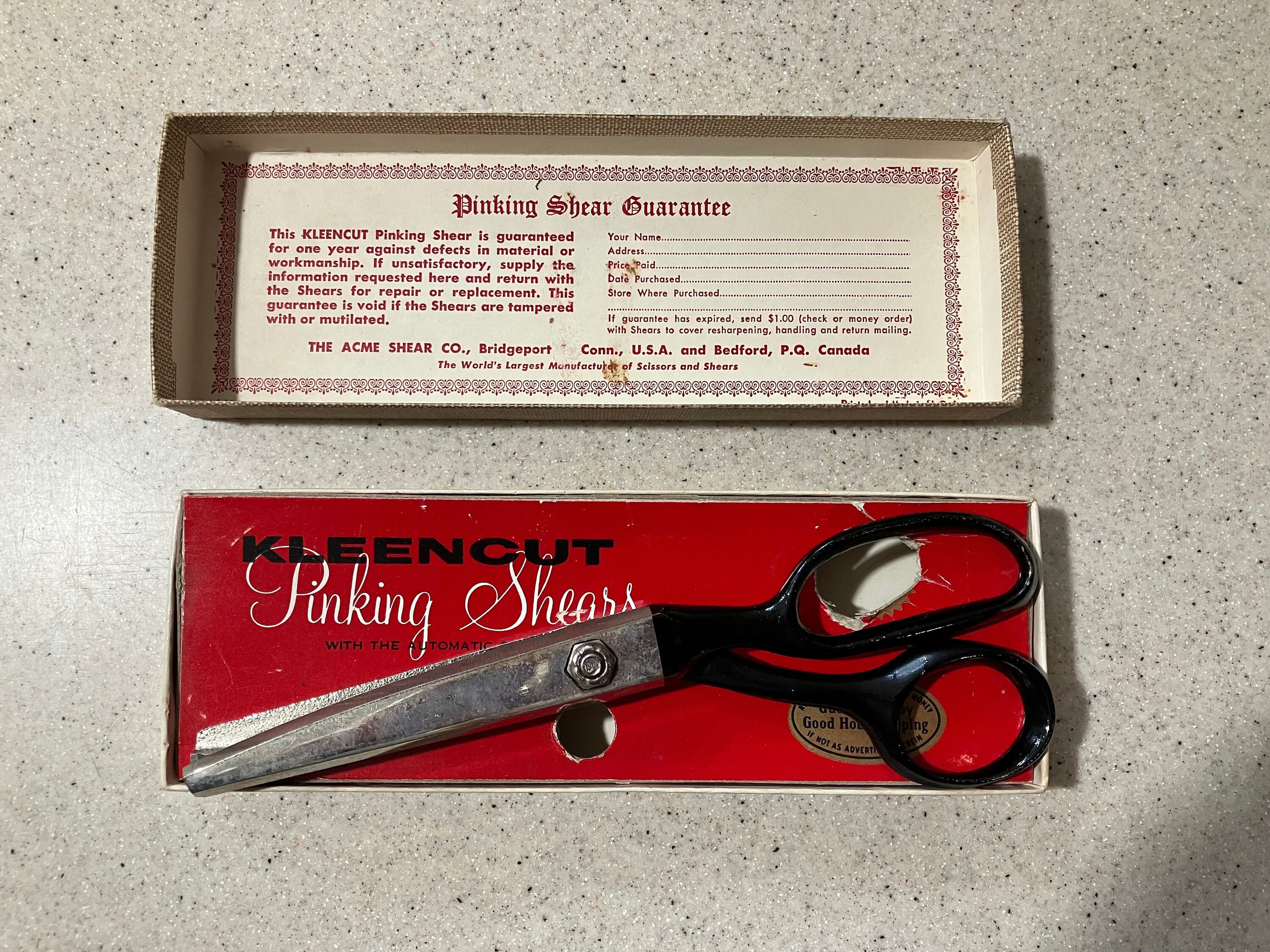 Vintage Scissors Rusty Pinking Shears 1950s Rusty Scissors Distressed  Cutter Metal Tailor Shears Sewing Scissors Dressmaker Tool Gift 