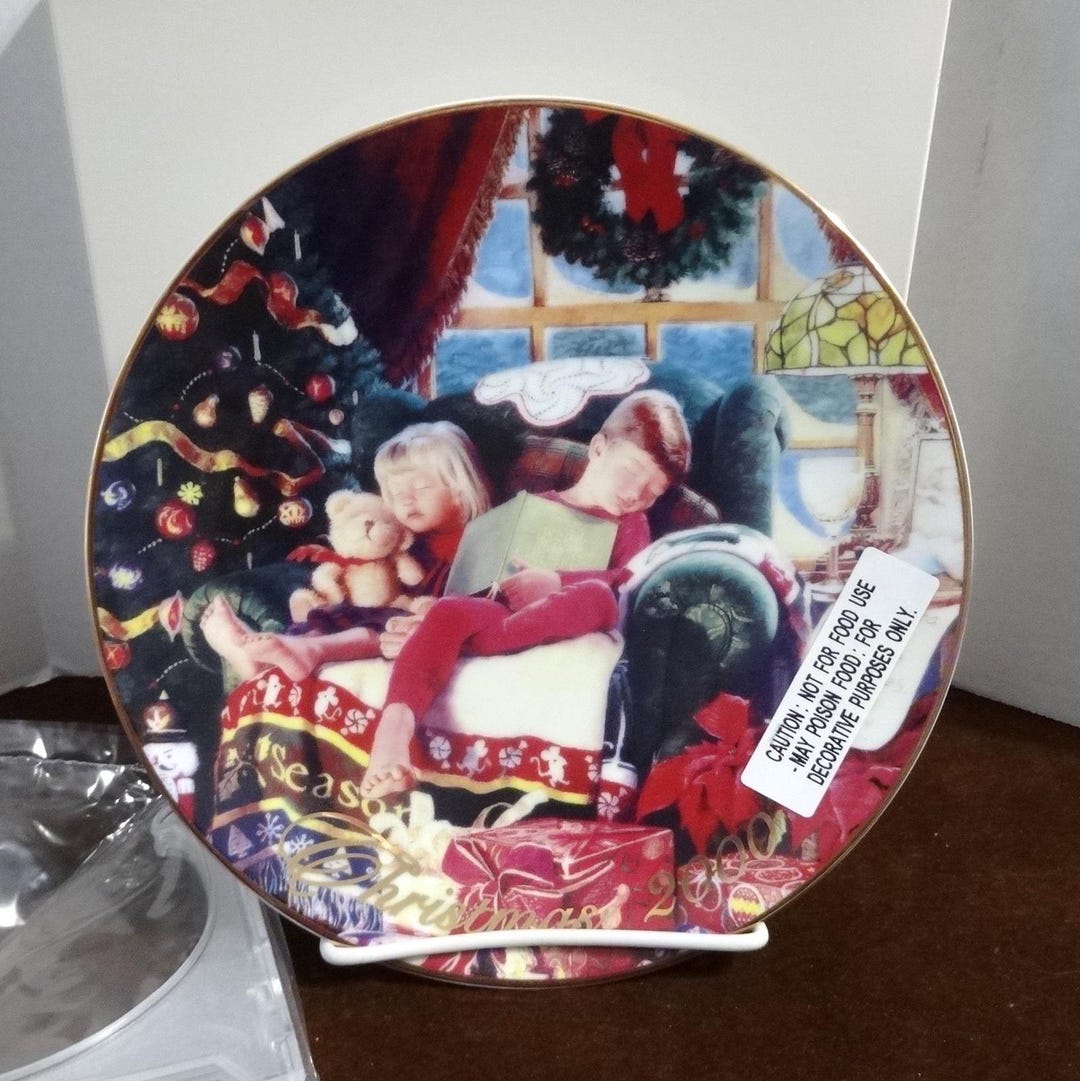 2000 年 AVON クリスマス プレート「クリスマス ドリーム