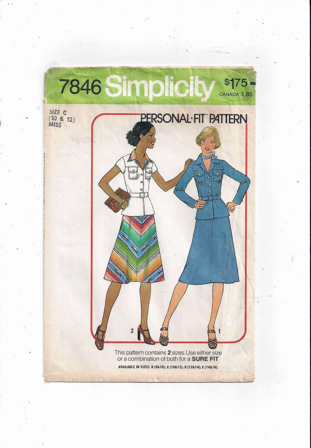 Simplicity 7846 Pattern for Misses' 2 Piece Dress, Size 10, 12, From ...