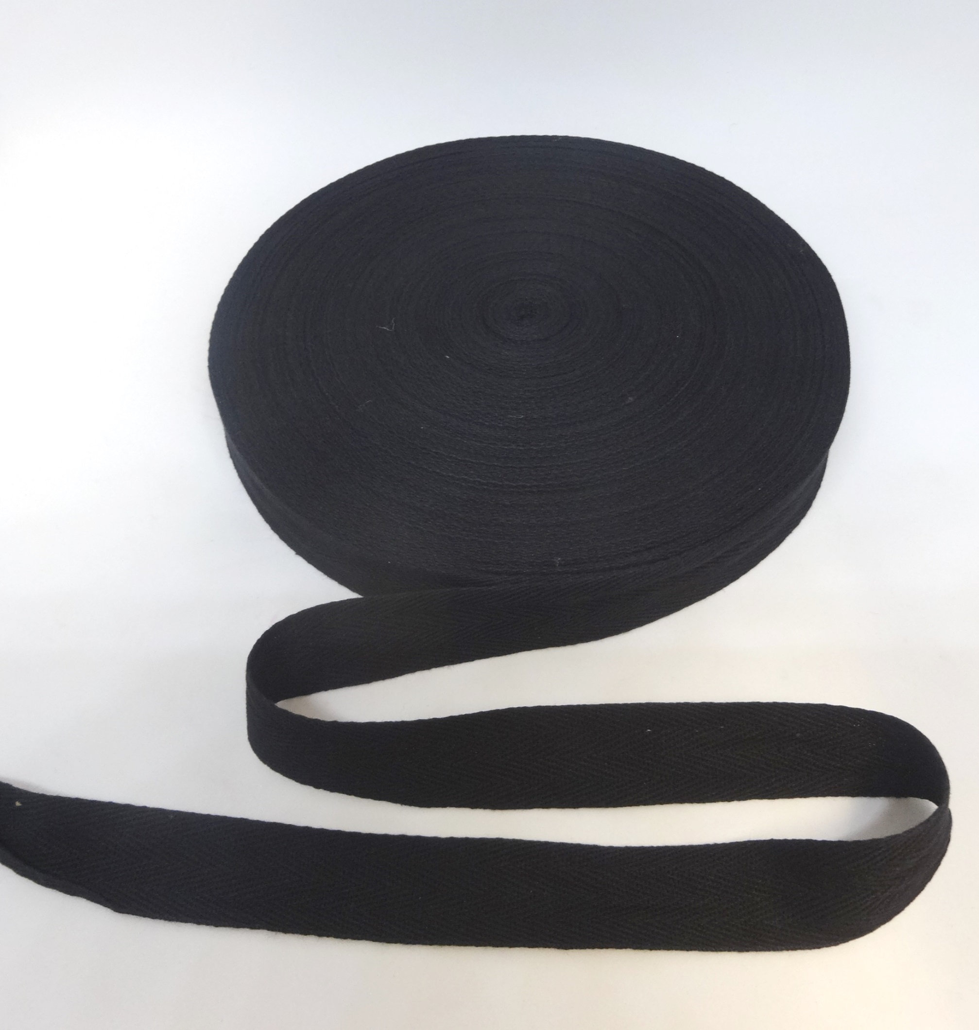 1 Inch BLACK Cotton Twill Tape by the YARD for Sewing Etsy UK