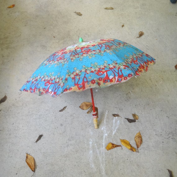 Child's Vintage Umbrella Featuring Bambi or Fawn … - image 1