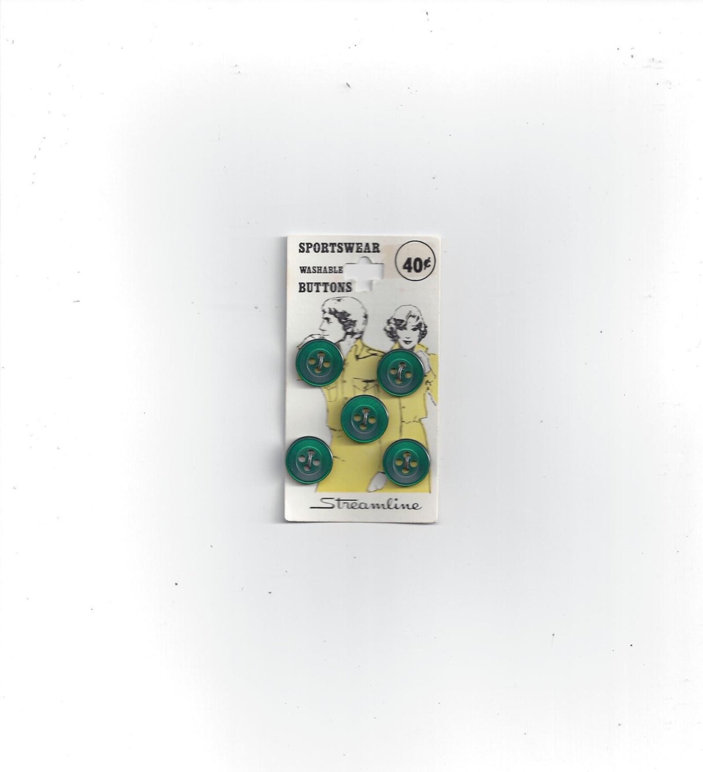 Vintage Home Sewing Notions Fasteners Sew Through 9/16 In for