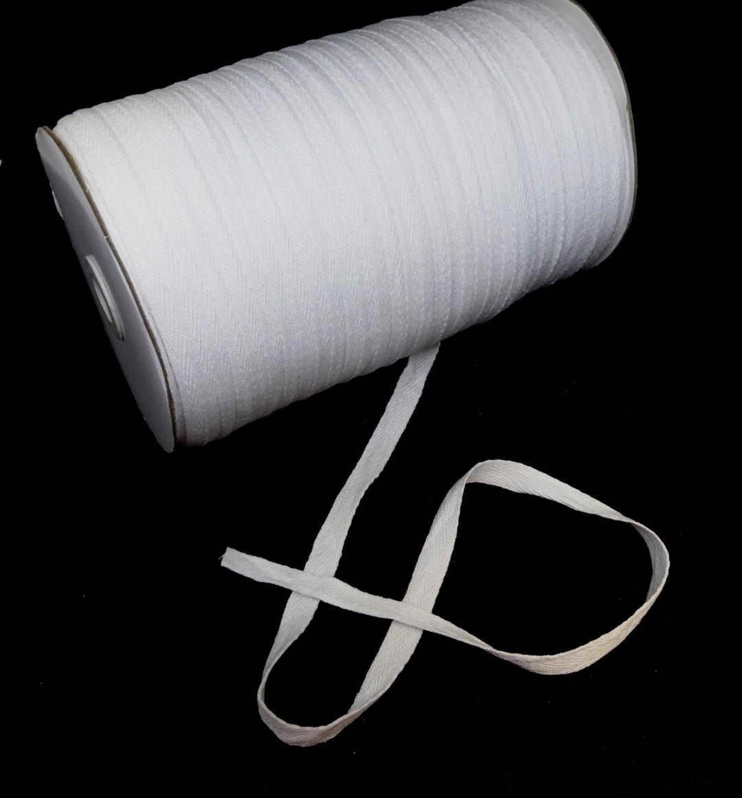 WHITE Cotton Twill Tape in 1/2 Inch by the YARD Sewing Etsy