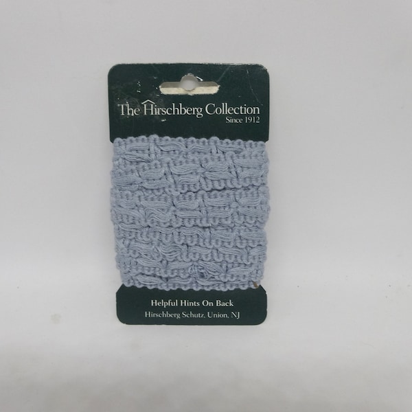 Medium Blue Half Inch Guimp Trim in Polyester, 7 Feet Package, From Hirschberg Schutz, Costume, Crafts, Sewing Notions, Braid