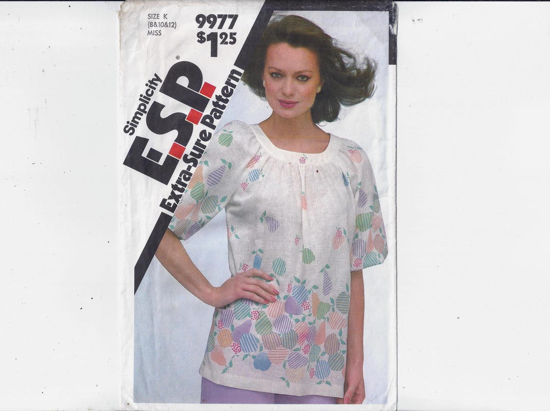 Simplicity 9977 Pattern E.S.P., Extra Sure Pattern for Misses' Pullover ...