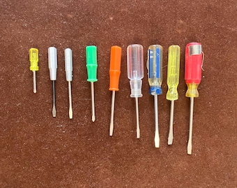 Choice of Small Sewing Machine or Other Screwdriver with Various Sizes Brands & Handles, Vintage Home Tool Household Accessory