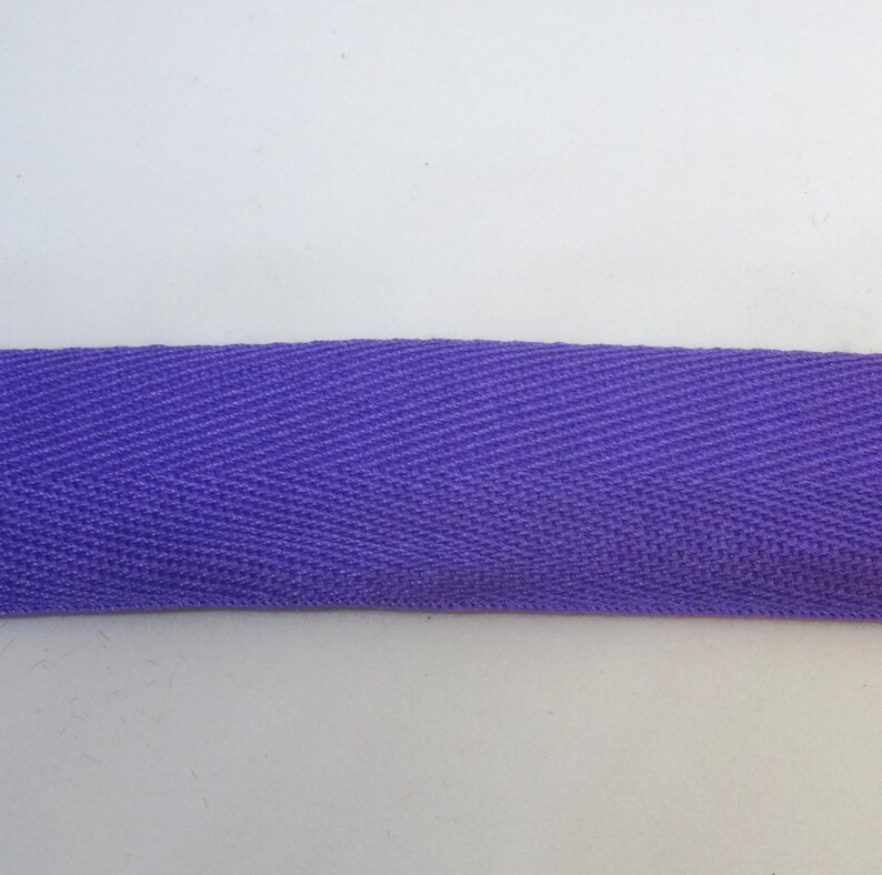 1 Inch PURPLE Twill Tape by the YARD Polyester for Sewing Etsy