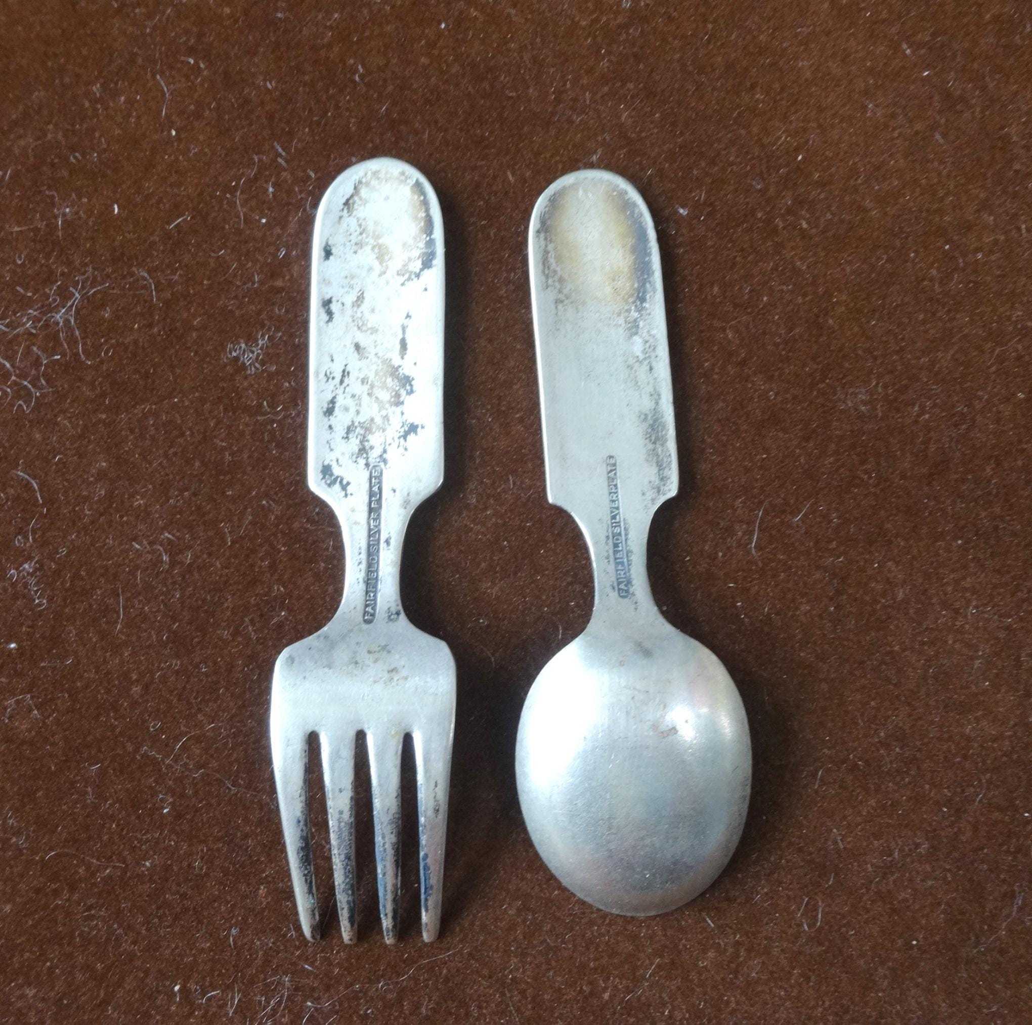Vintage Minnie & Mickey Mouse Child's Silverware by Fairfield