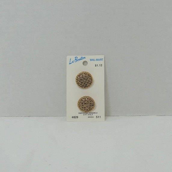 Details about   2 Large Vintage Shank Back Le Bouton Buttons on Original Card 1 1/8" White Round 