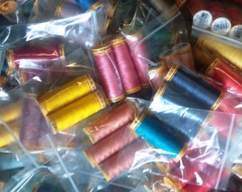 Gutermann 50 Weight Sewing Thread, 110 yards Each Spool, All Cotton, Many Colors Available, Home Sewing Notions, Made in Greece