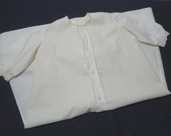 1950s Vintage Hand Made Infant Baby Dress in Ivor… - image 3