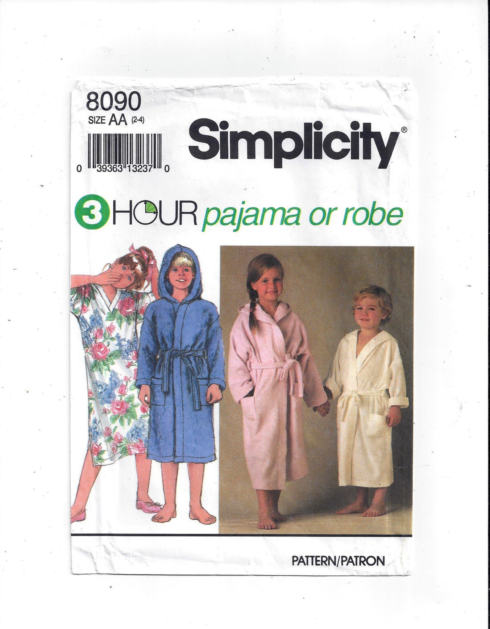 Simplicity 8090 Pattern for Child's Pajamas Nightshirt Etsy