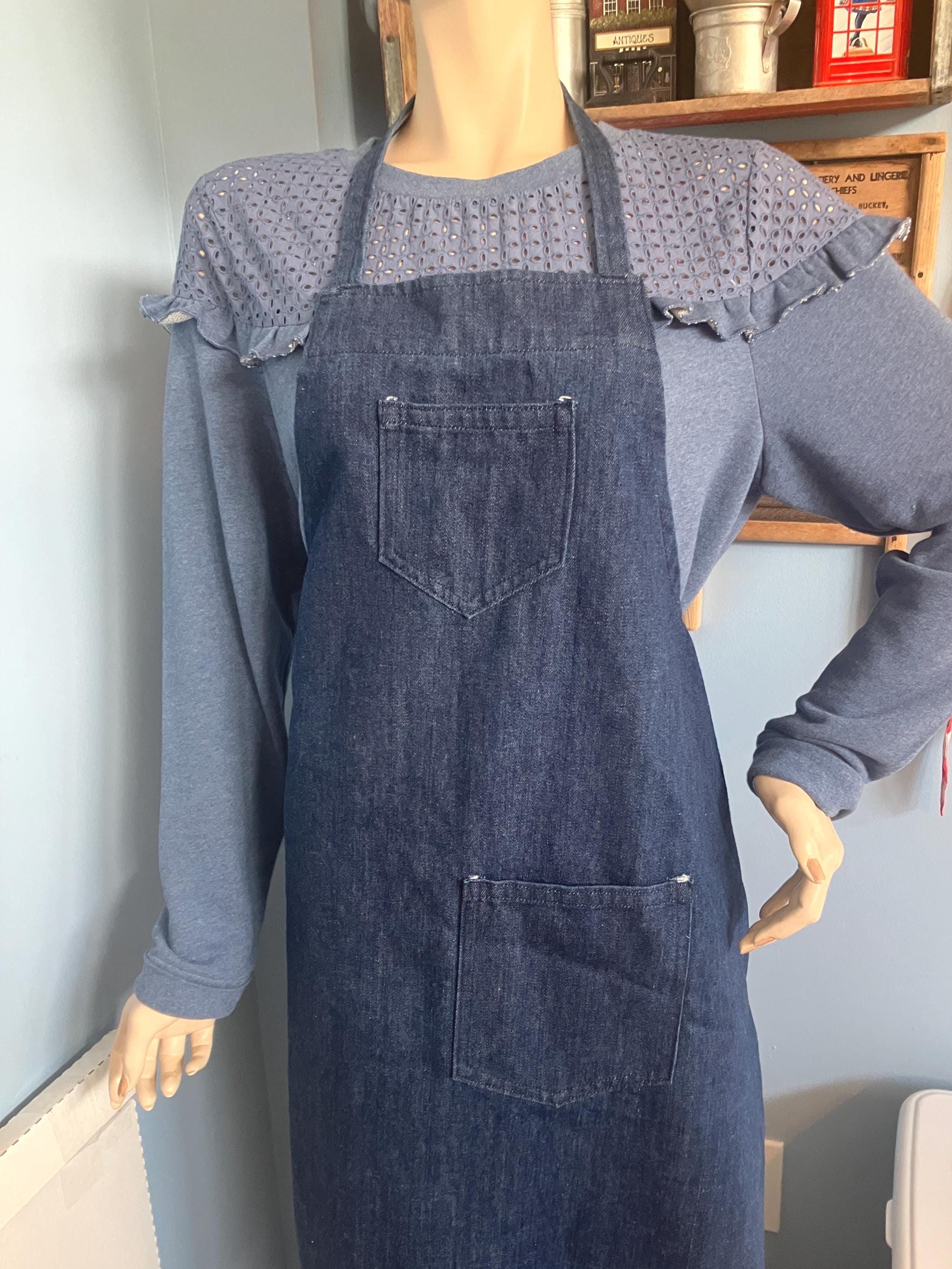 Denim Apron Vintage - Etsy