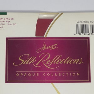 1996 Hanes Silk Reflections Pantyhose Stockings in True Red - Etsy