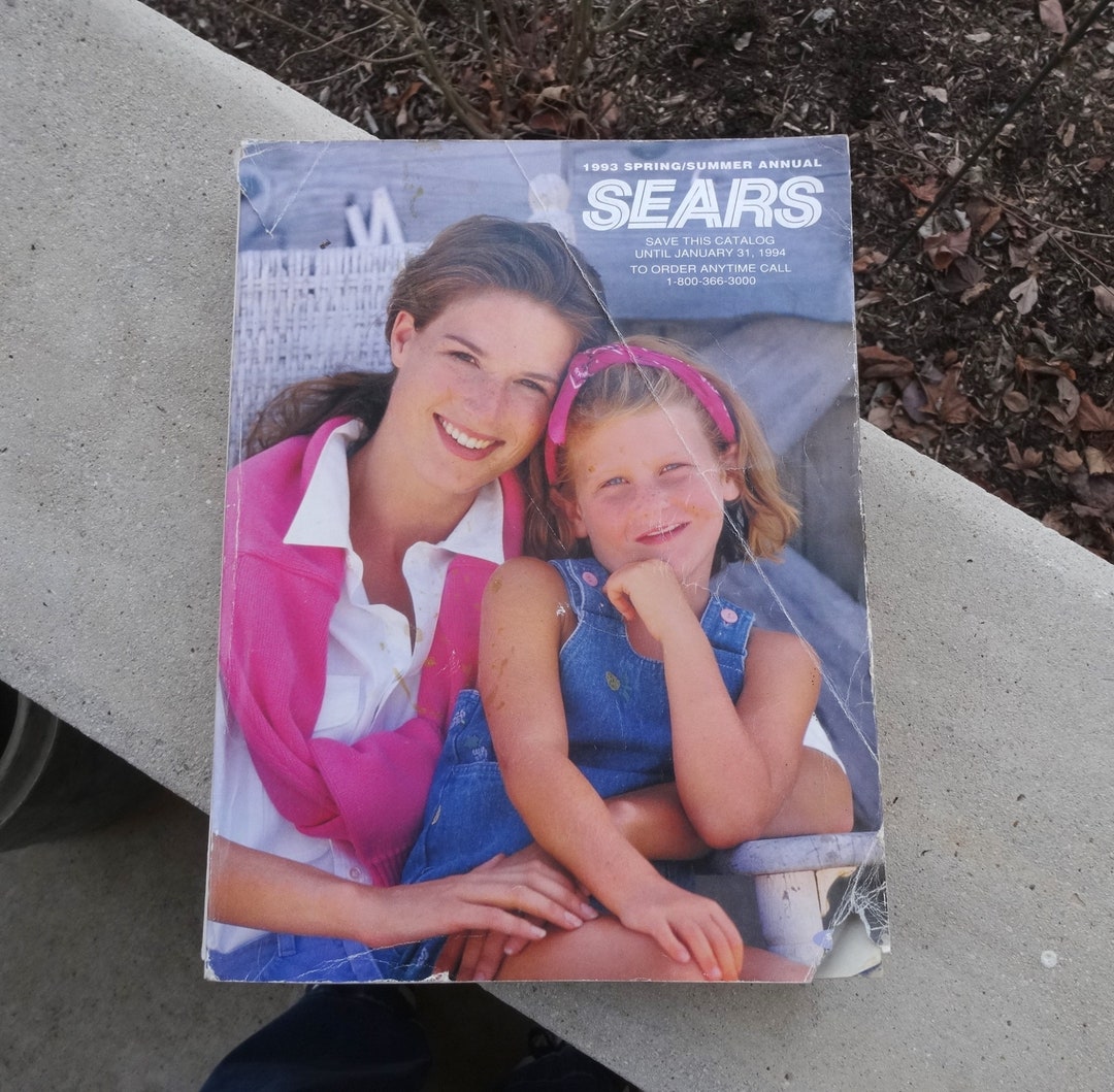 1993 Sears Spring Summer Annual Catalog, 1482 Pages, Worn Covers