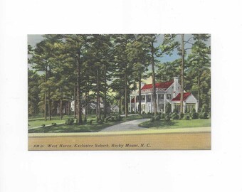 West Haven Linen Postcard, Rocky Mount, North Carolina, From 1940s