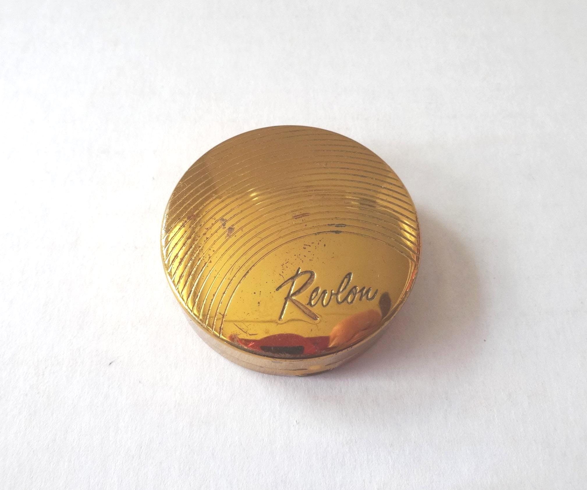 REVLON COMPACT ELEGANTE コンパクトミラー ヴィンテージ Vintage Revlon Powder Compact: Gilt Van Cleef & Arpels Moon