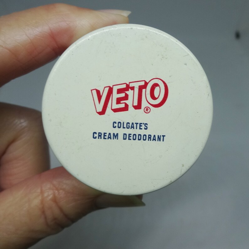 1950s VETO Cream Deodorant Jar by Colgate Palmolive NO Etsy