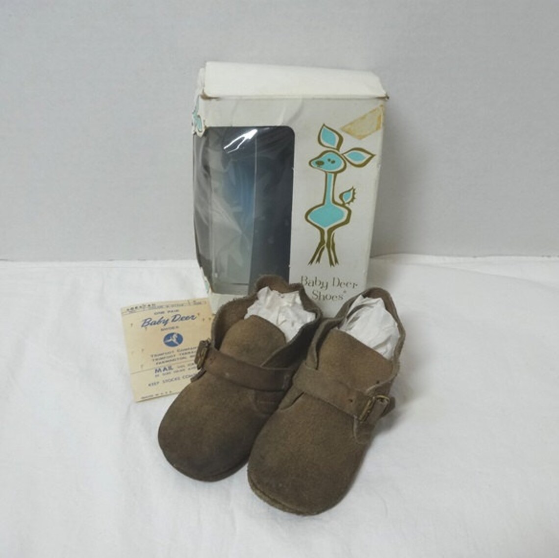 1960s Vintage Baby Deer Soft Soles Baby Shoes With Original Etsy