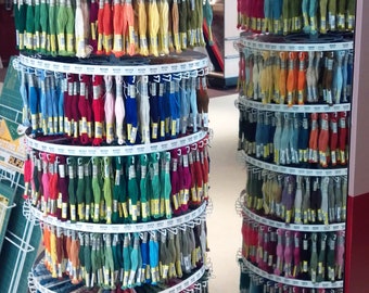20 Sullivan&#39;s Embroidery Thread Floss Skeins for 1 Money, Egyptian Cotton, UNSORTED, Order by Hue, NO White, Red, Black, Needlework Crafts