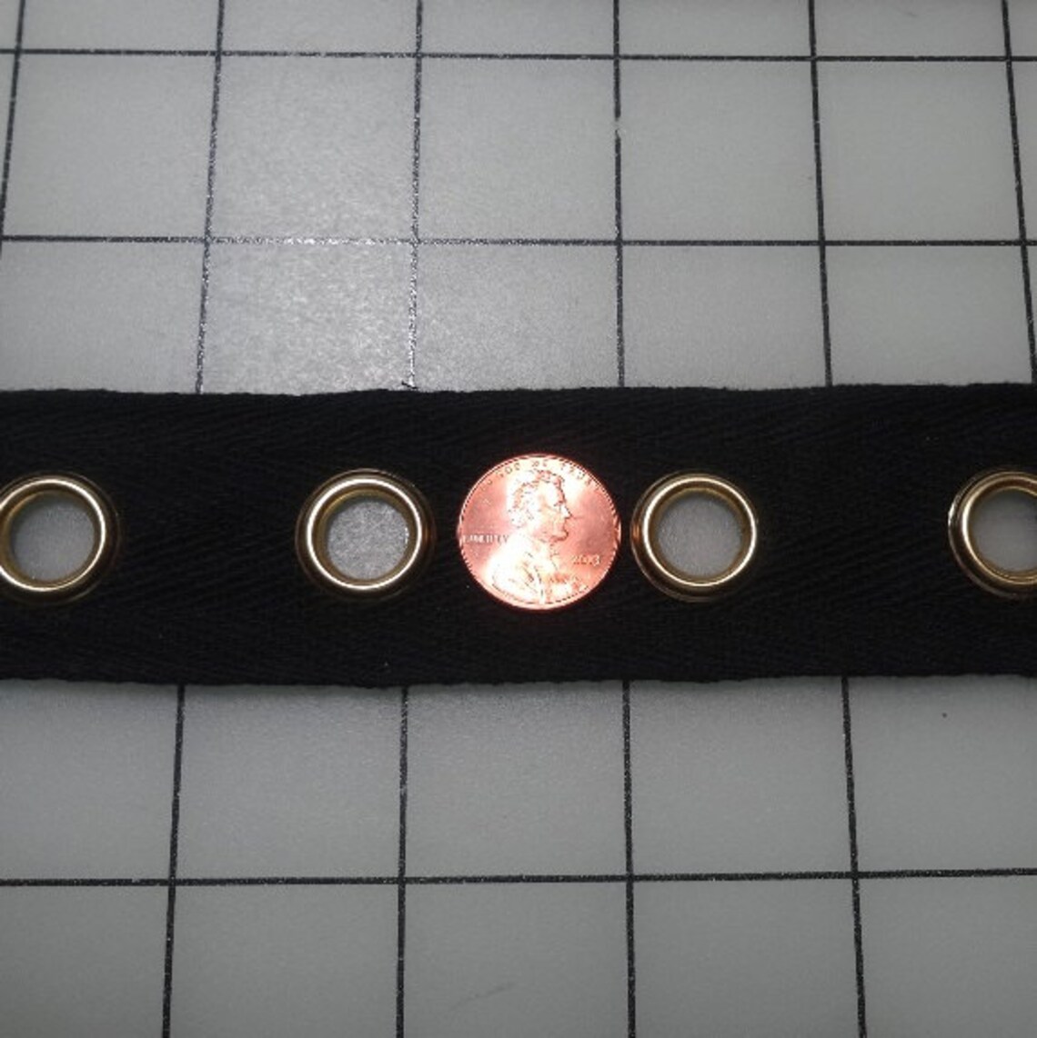 Jumbo Black Eyelet Grommet Twill Tape GOLD Eyes 1 3/8 In. Etsy