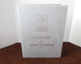 Libro regalo "Il potere del pensiero positivo" di Norman Vincent Peale. Edizione del 1956. 105 pagine. Ispirazione, auto-aiuto, lettura di riciclo creativo.