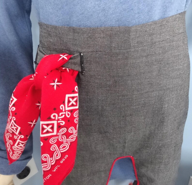 Vintage Chaps Costume With Ties at Neck and at Legs With Red Bandana ...