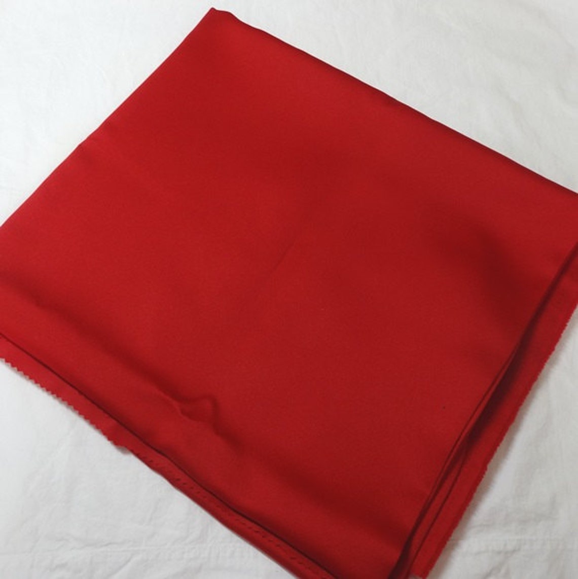 1 & 3/8 Yard Cut of Red Dress Making Flat Satin Fabric in - Etsy