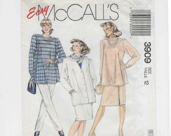 Vintage 1988 McCall's 3920 Pattern for Misses' MATERNITY Jacket, Skirt, Pants, Top, Size 12
