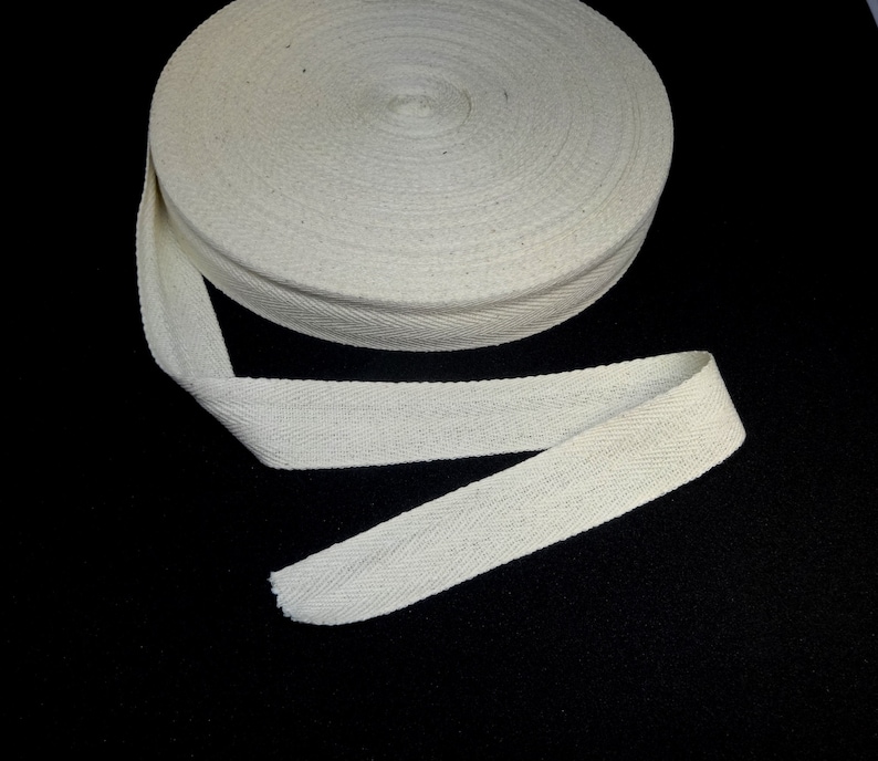 NATURAL Cotton Twill Tape BY the YARD 1 Inch for Sewing Etsy Denmark