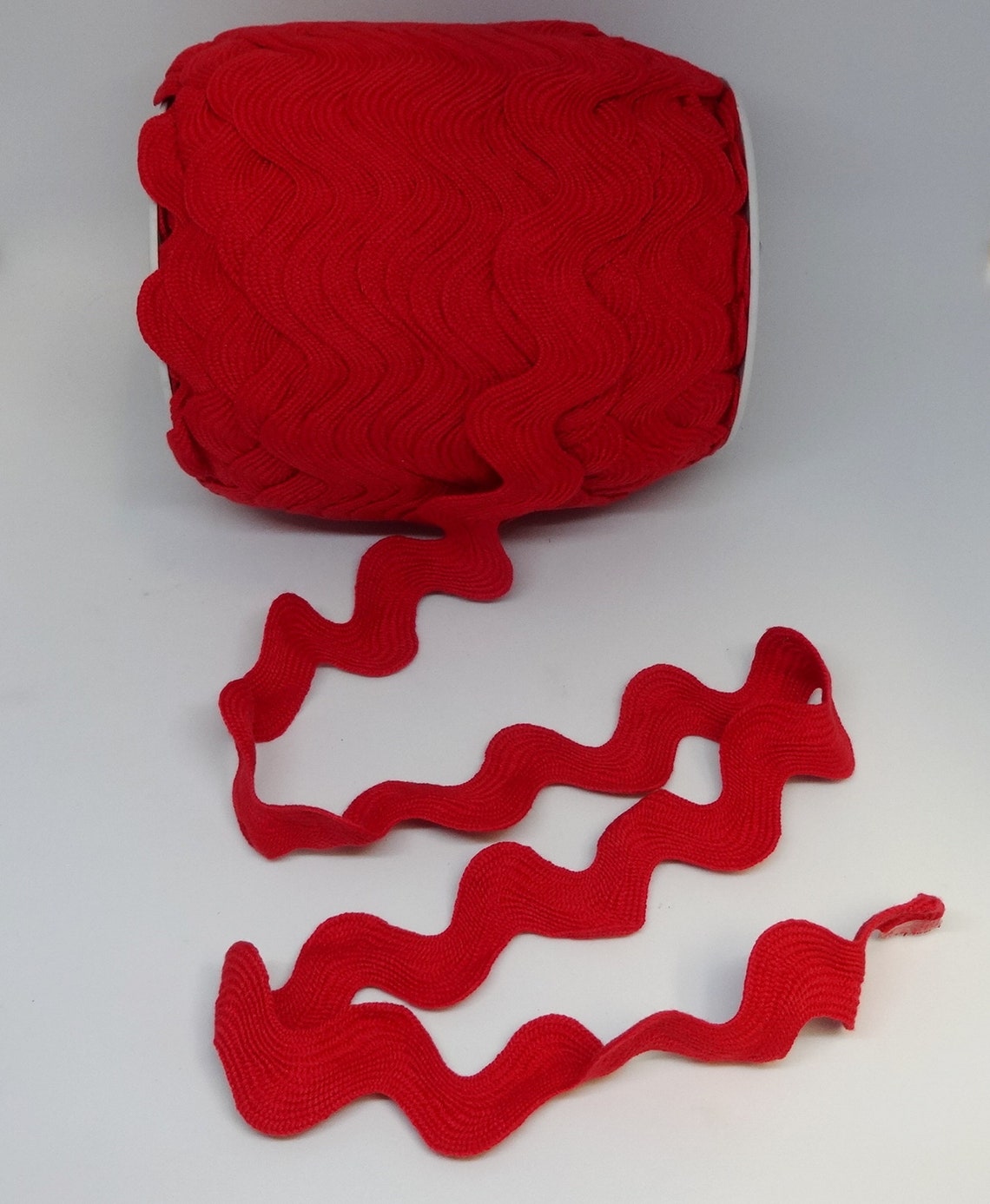 Jumbo Red Rick Rack 1.4 Inch Wide Poly Fun Trim BY the YARD Etsy