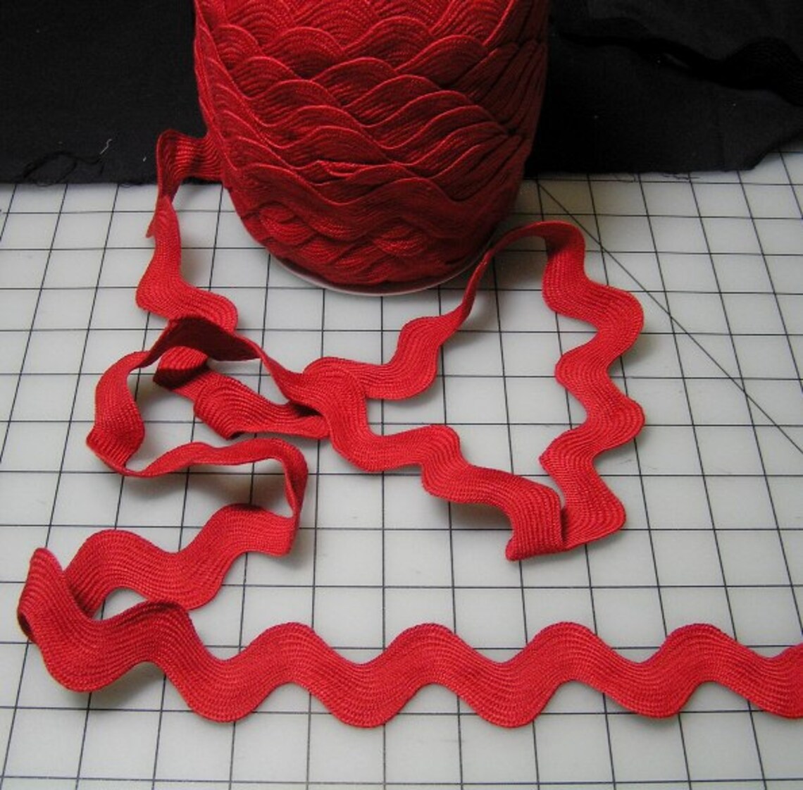 Jumbo Red Rick Rack 1.4 Inch Wide Poly Fun Trim BY the YARD Etsy