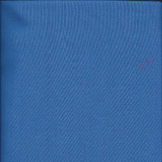 Royal Blue Poly Cotton Fabric, 2 5/8 Yard Cut, 44 Inches Wide, Nice Weight Fabric, Non-Iron Projects, Quilts, Clothing, Upcycle Supply