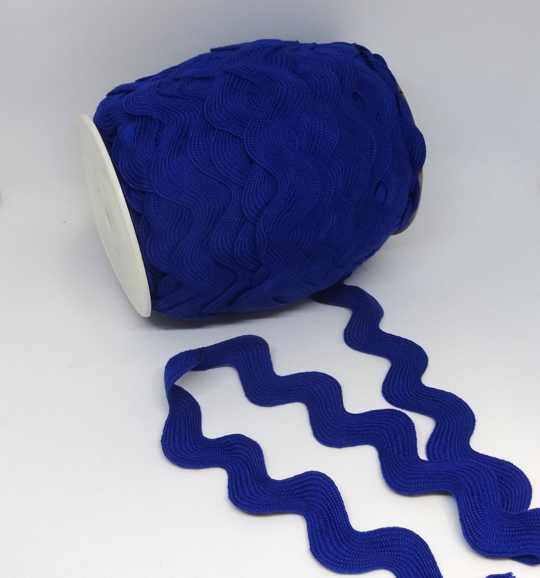 Jumbo ROYAL BLUE Rick Rack 1.4 Inch Wide Poly Fun Trim by Etsy