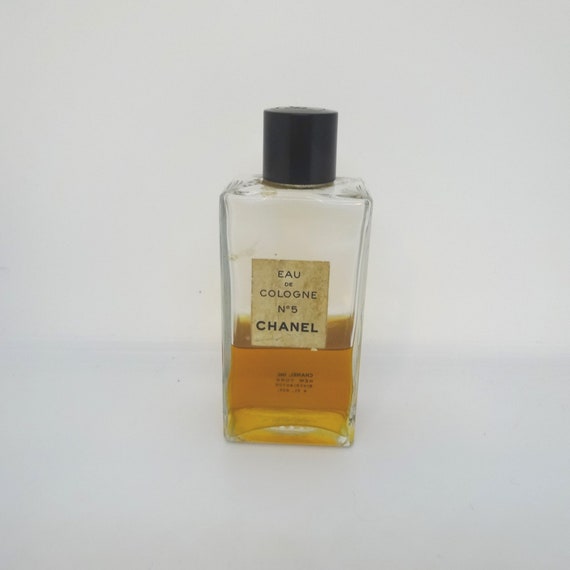 Chanel No 5 Eau De Cologne, 4 Oz, Half Content, Black Cap With