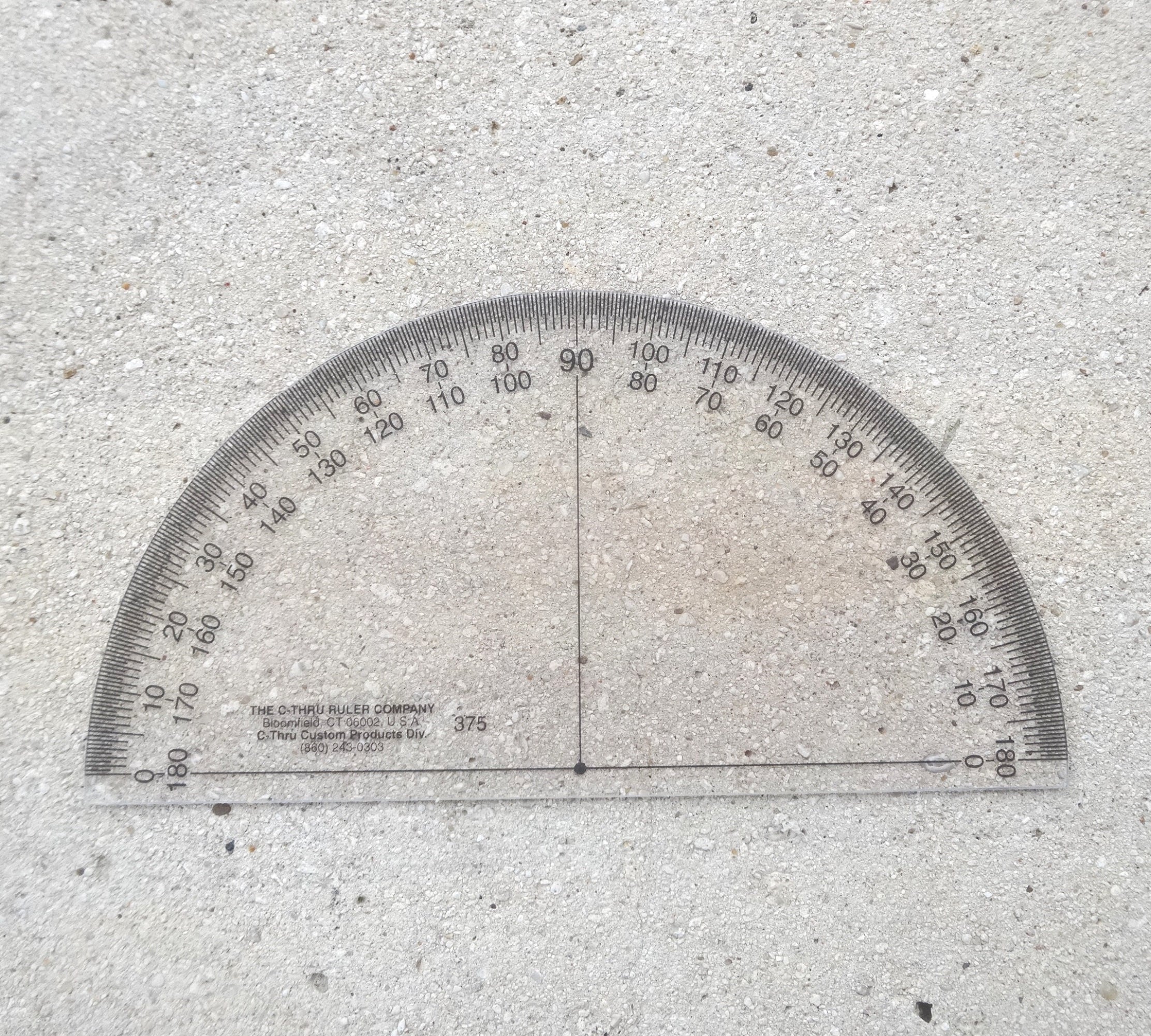 Dorapas P-2S Template Ruler - P-Shaped Circular Drafting Tool, Smoke Gray Plastic