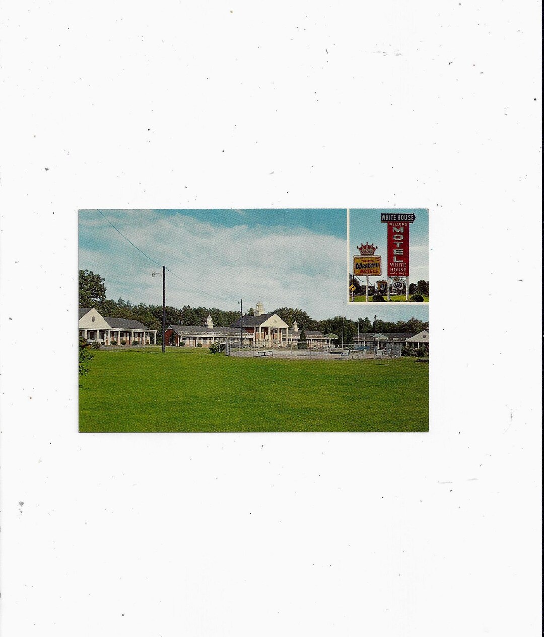 1960s Postcard of White House Motor Lodge Richmond Virginia Etsy