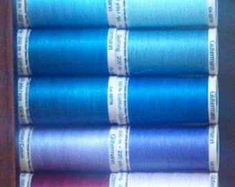 1 Spool of Gutermann Cotton Hand Quilting Thread, 220 Yards, Many Colors Available, Home Sewing Thread, Sewing Notions, Quilt Thread