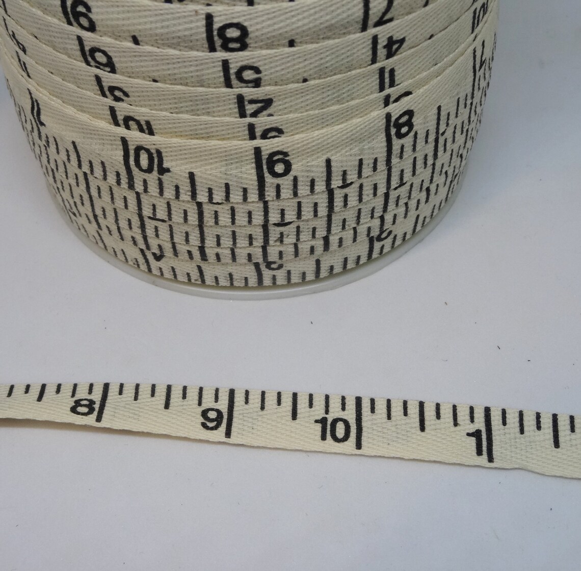 Natural Cotton Twill Tape in Measuring Tape Theme 9/16 Inch Etsy