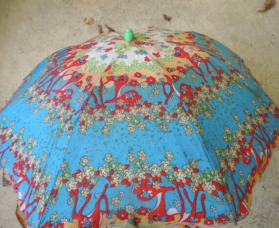 Child's Vintage Umbrella Featuring Bambi or Fawn … - image 7