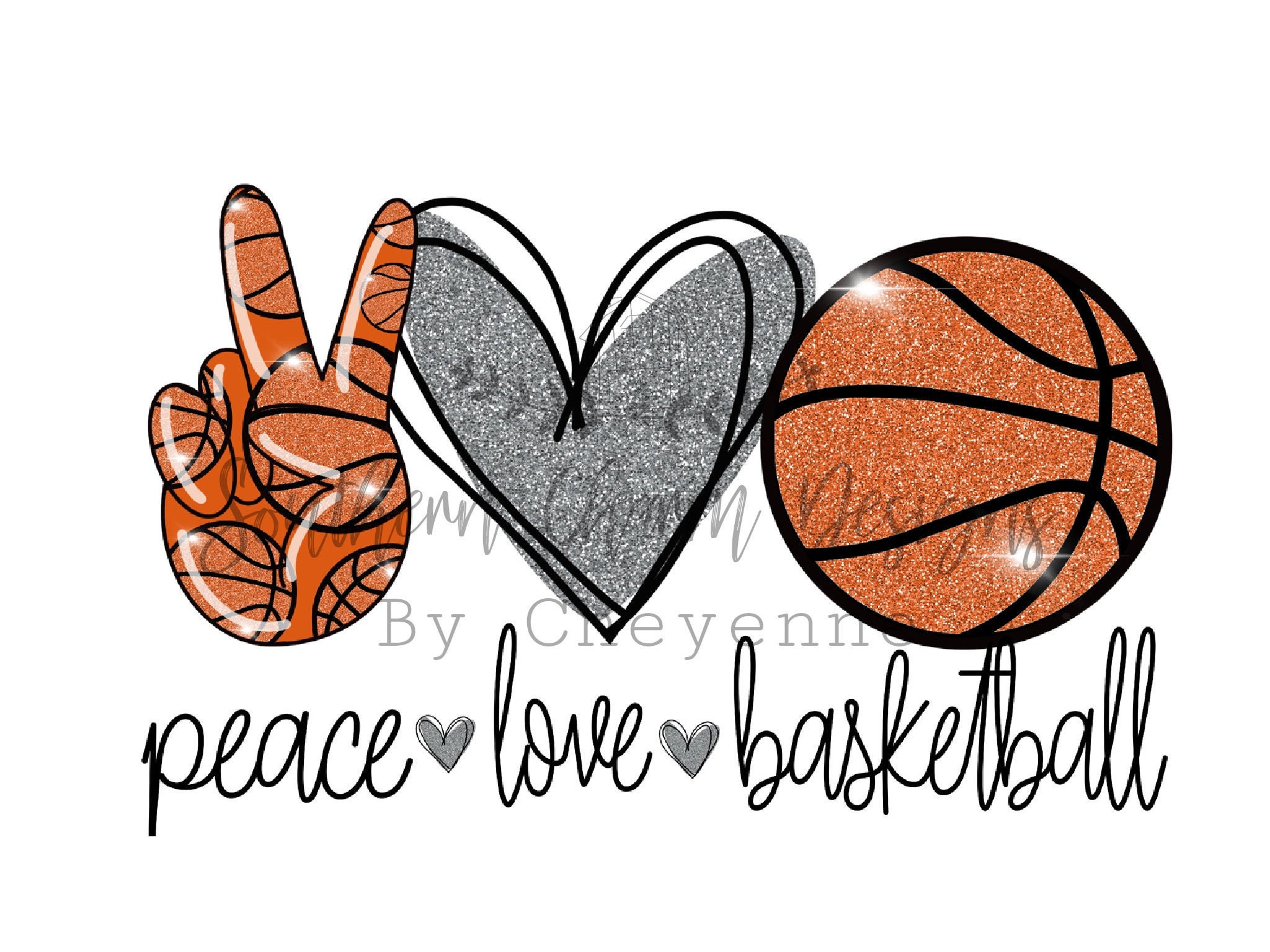 Peace Love Basketball Lovers Cute Hand Sign T-Shirt Peace Love Basketball Lovers Cute Hand Sign T-Shirt