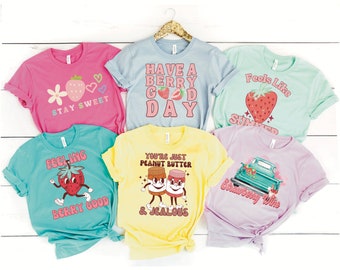 Summer Strawberry Retro PNG Collection Digital download for sublimation or screens DTF 6 designs included