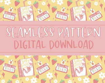 Silly Goose juice Seamless Pattern Digital download png for sublimation fabric printing wraps clothing kids or toddler