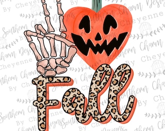 Vrede liefde vallen Halloween pompoen png digitale download voor sublimatie of schermen